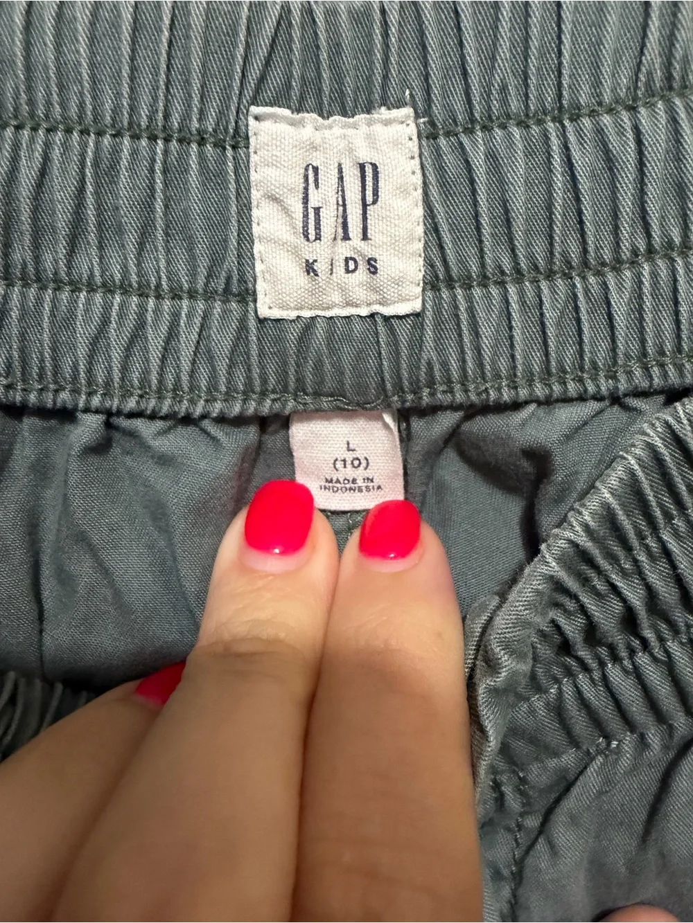 Light Green Girl’s Utility Cargo Pants